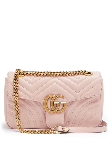 gucci pink quilted bag